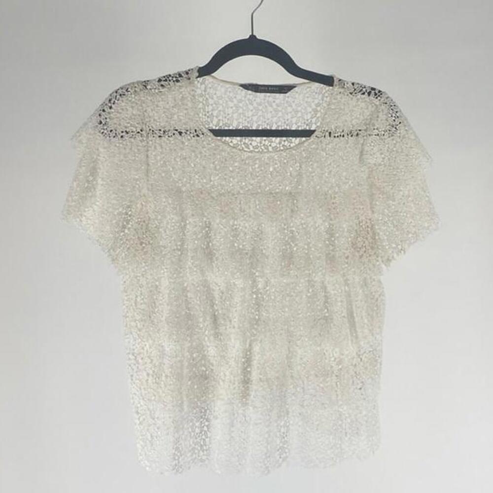 Elegant Sheer Lace Top